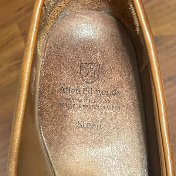 Allen Edmonds Steen Split Toe Loafer Dress Shoe USA Dark Chili Brown Size 13 Men